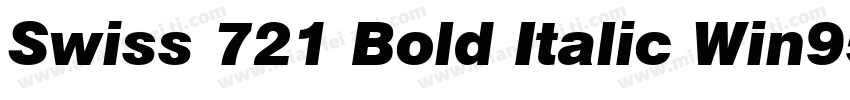 Swiss 721 Bold Italic Win95BT(1)字体转换